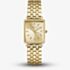 ROSEFIELD Ladies Boxy XS Champagne Dial Golden Bracelet Watch QCGSG-Q048