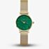 ROSEFIELD Ladies Small Edit Green Mother of Pearl Golden Mesh Bracelet Watch SEEGMG-SE72