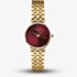 ROSEFIELD Ladies Small Edit Burgundy Dial Golden Bracelet Watch SEGSG-SE01