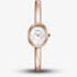 ROSEFIELD Ladies Studio Bangle S White Mother of Pearl Dial Rose Gold Bangle Bracelet Watch STWRSR-ST08