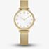 Swarovski Clarica Crystal Dial Gold Tone Bracelet Watch 5740823