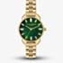 Olivia Burton Ladies Emerald & Gold Watch OB16DC02