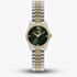 Olivia Burton Ladies Highbury Green Dial Two-Tone Stainless Steel Bracelet Watch 24000387