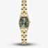 Olivia Burton Ladies Cambridge Green Dial Gold Plated Stainless Steel Bracelet Watch 24000390