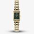 Olivia Burton Ladies Mini Grove Green Rectangle Dial Bracelet Watch 24000436