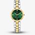 Tommy Hilfiger Ladies Annie Two Tone Green Dial Bracelet Watch 1782927