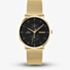 HUGO Mens #Style Gold Plated Mesh Bracelet Watch 1530458