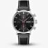 HUGO Mens #TakeOff Black Dial Leather Strap Watch 1530465