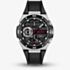 HUGO Mens #Wild Black Dial Leather Strap Watch 1530336