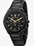 Maserati Mens Stile Black Chronograph Watch R8873642005