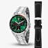 Maserati Mens Sorpasso Green Chronograph Dial & Black Leather Strap Watch MSR8873624002