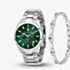 Maserati Mens Attrazione Green Chronograph Dial & Bracelet Watch MSR8853151017