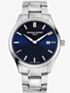 Frederique Constant Mens Classic Blue Dial & Silver Strap Watch FC-220NS5B6B