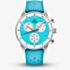 Swiss Military Mens Minimalist Chronograph Light Blue Dial Rubber Strap Watch SM34114.15