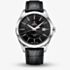 Swiss Military Mens Automatic Black Dial Black Leather Strap Watch SMA34085.13
