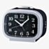 Seiko Retro Silver Black Bell Alarm Clock QHK060A