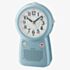Seiko Clocks Blue Plastic Desk Recordable Alarm Clock QHE158L