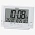 Seiko Clocks Multi-Function Display White Selectable Display Alarm Clock QHL095W