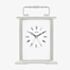 Acctim Gainsborough Silver Tone White Dial Clock 36517