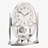 T H Baker Silver Rythm Mantel Clock with Pendulum CRP609WR19