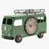 Hometime Metal Green Campervan Mantle Clock W2998