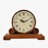 WM Widdop Walnut Round Mantel Clock W2649W