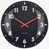 Nextime Domo 50 Domed Glass Black Wall Clock NT107