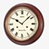 Seiko Cream Dial Brown Wooden Wall Clock QXH202B