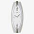 Seiko Retro Silver White Oval Wall Clock QXA342D