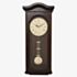 Dark Walnut Finish Wooden Pendulum Wall Clock W9904