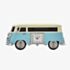 WM Widdop Miniature Blue Campervan Clock 9710BL
