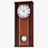 Seiko Clocks Traditional Pendulum Dark Brown Musical Wall Clock QXM396B