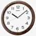Seiko Clocks Timeless Dark Brown Wall Clock QHA014B