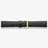 Darlena Harrow Black Leather Gold Buckle Watch Strap 1003
