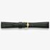 Darlena Grantham Black Leather Gold Buckle Watch Strap 1304