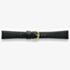 Darlena Windsor XL Black Leather Gold Buckle Watch Strap 1201XL