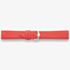 Darlena York Red Leather Silver Buckle Watch Strap 1302