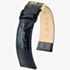HIRSCH Crocograin Medium Black Leather Watch Strap 12302850-1