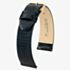 HIRSCH Lizard Long Black Leather Watch Strap 01766050-1