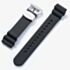 Seiko Black Sub-Aqua Accordion Silicone 22mm Watch Strap R02F011J0