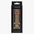 Coach Ladies Flower Motif Brown Leather Apple Watch Strap 14700235