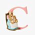 Peter Rabbit Decorative Mrs Rabbit & Bunnies Letter C A4995