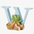 Peter Rabbit Decorative Flopsy Bunnies Letter W A5015