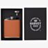 Harvey Makin 6Oz Brown Hip Flask With Funnel HM2474