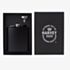 Harvey Makin 6Oz Black Hip Flask With Funnel HM2476
