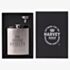 Harvey Makin Matte Silver 6Oz Hip Flask With Funnel HM2490