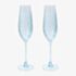Set Of Two Flute Glasses Blue LP77866A