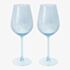 Set Of Two Wine Glasses Blue LP77867A