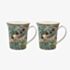 William Morris Set Of Two Strawberry Thief Mugs LP96636A