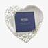Shudehill Satin Silver Lace Heart 3x3 Photo Frame 20233